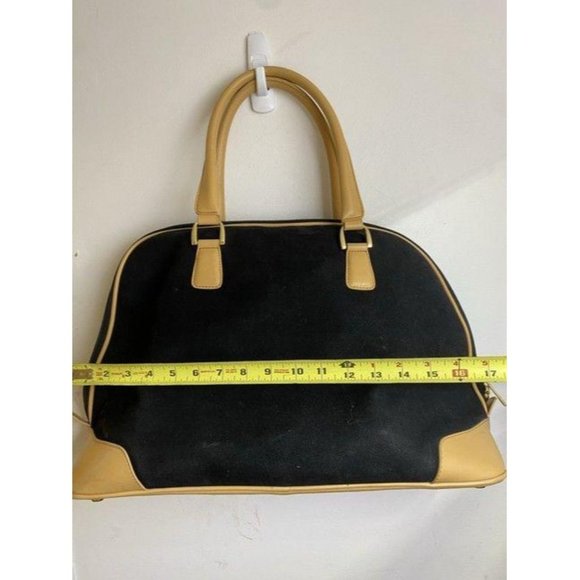 DVF xl black beige fabric weekend travel bag - Picture 5 of 12